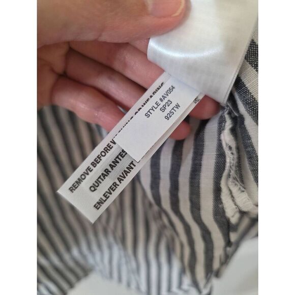 J. Crew Classic-fit beach shirt in striped linen-cotton blend XXS NWT $98 - Picture 10 of 11